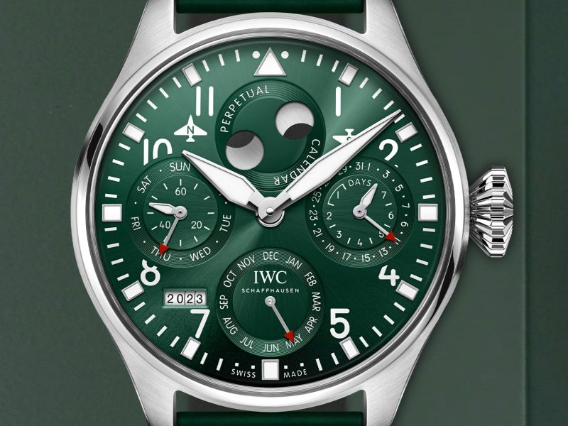 IWC Big Pilot Calendario Perpetuo Verde Replica